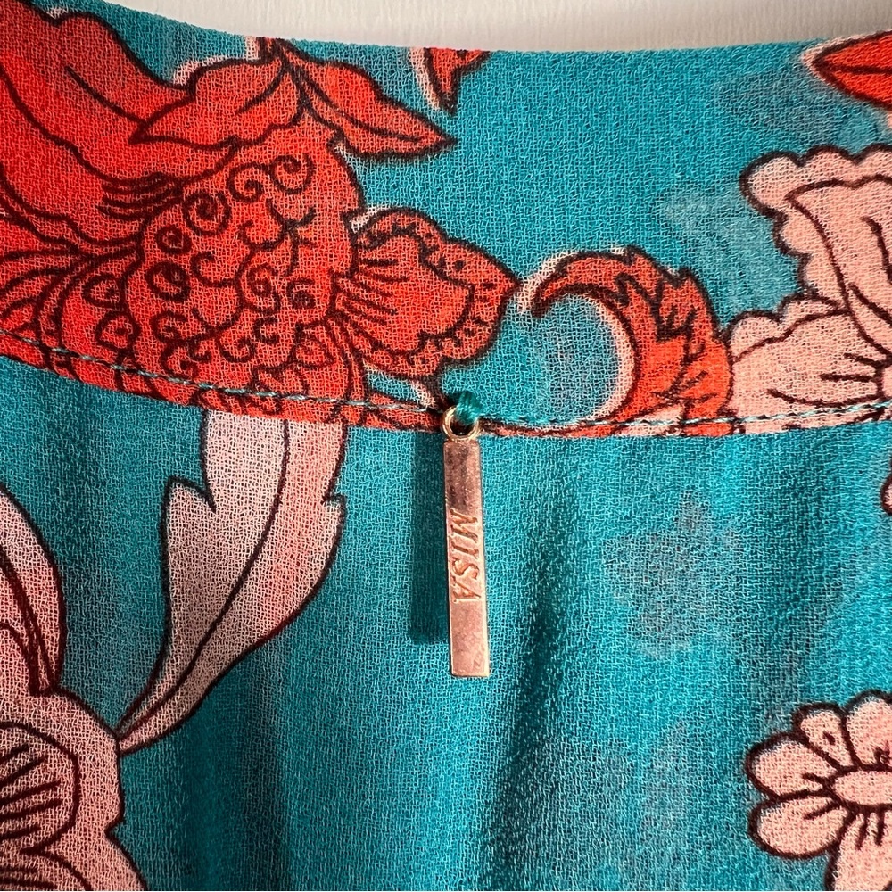 MISA Los Angeles Floral Sleeveless Maxi Dress Medium - Picture 8 of 13